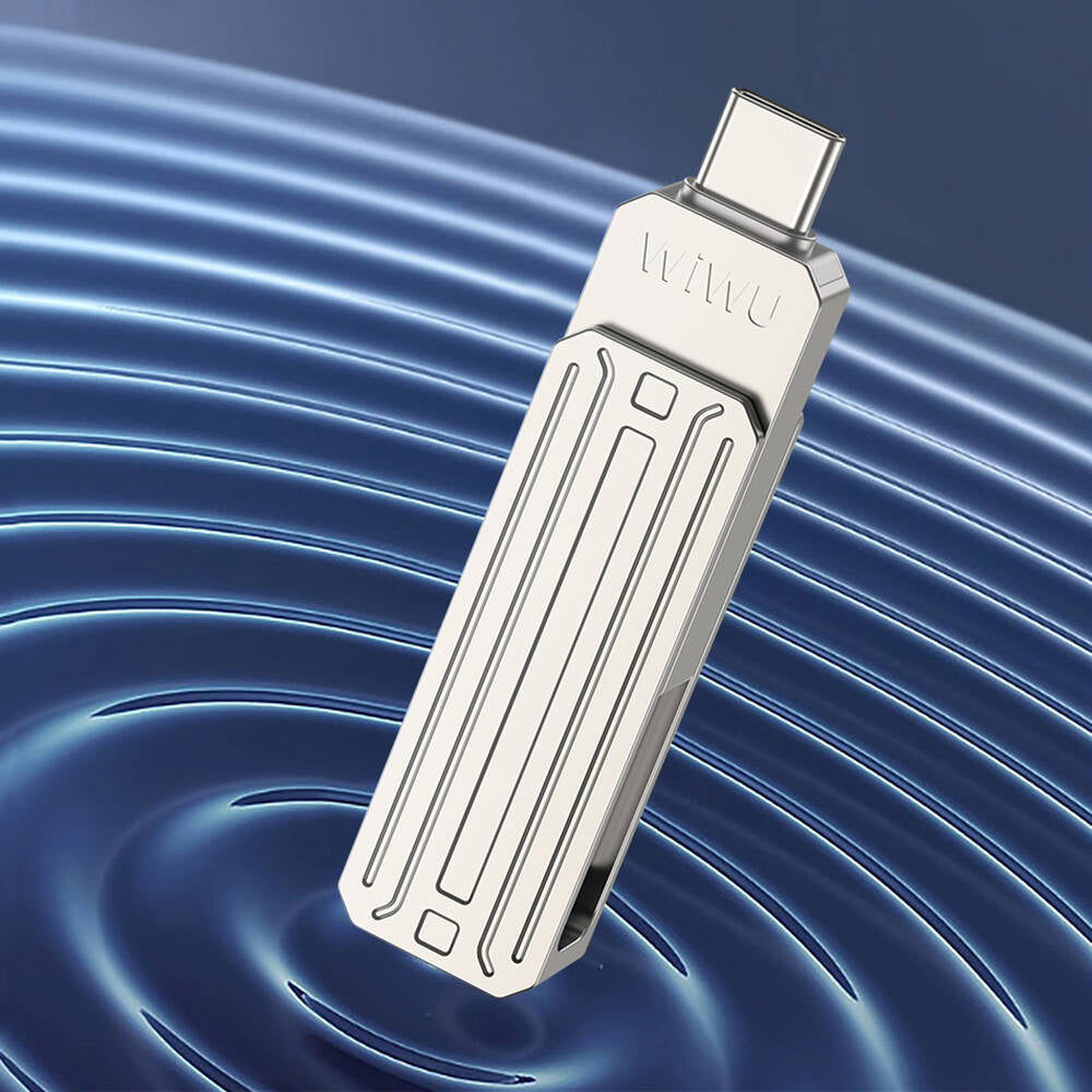Wiwu Wi-FD001 3in1 USB3.2 Sürücü Disk USB-A + Lightning + Type-C OTG 256 GB Wiwu Wi-FD001 3in1 USB3.2 Sürücü Disk USB-A + Lightning + Type-C OTG 256 GB